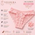 VELOURA Women's Floral Lace Bikini Panty | Soft Stretch Brief | Cotton Lined | Lightweight & Breathable Underwear