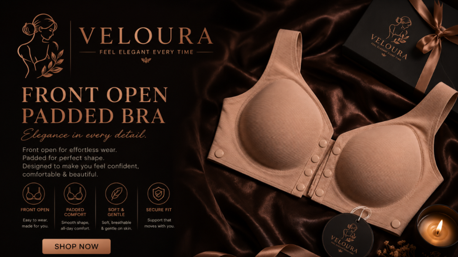 Front Open CROP TOP BRA