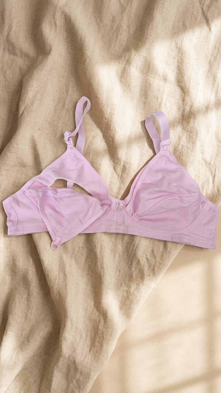 VELOURA Maternity Nursing Bra – Baby Pink (38B)