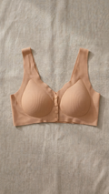 VELOURA Front Open Bra – Peach Nude (38B/40B)