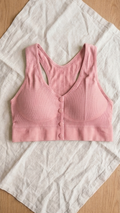 VELOURA Front Open Comfort Bra – Baby Pink (M/L, XL/XXL)