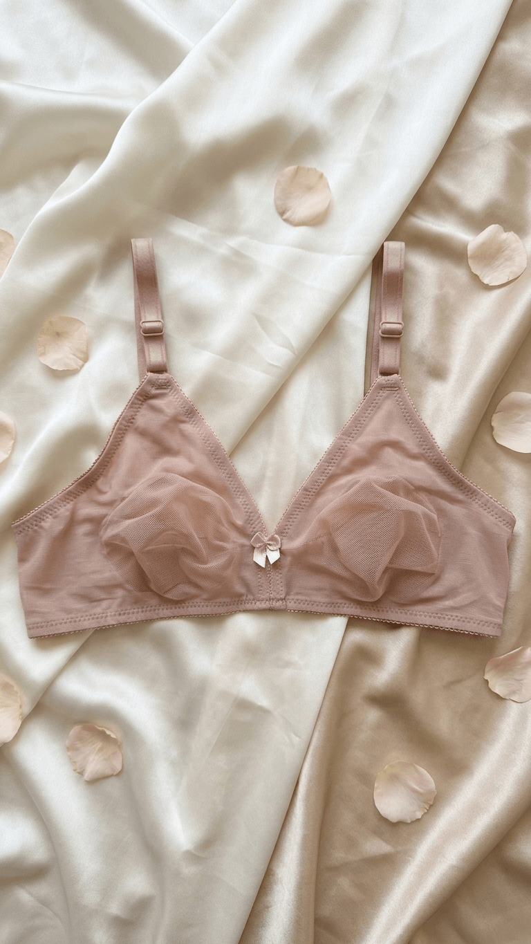 VELOURA Breathable Net Bra – Beige (32C-42C) - VELOURA