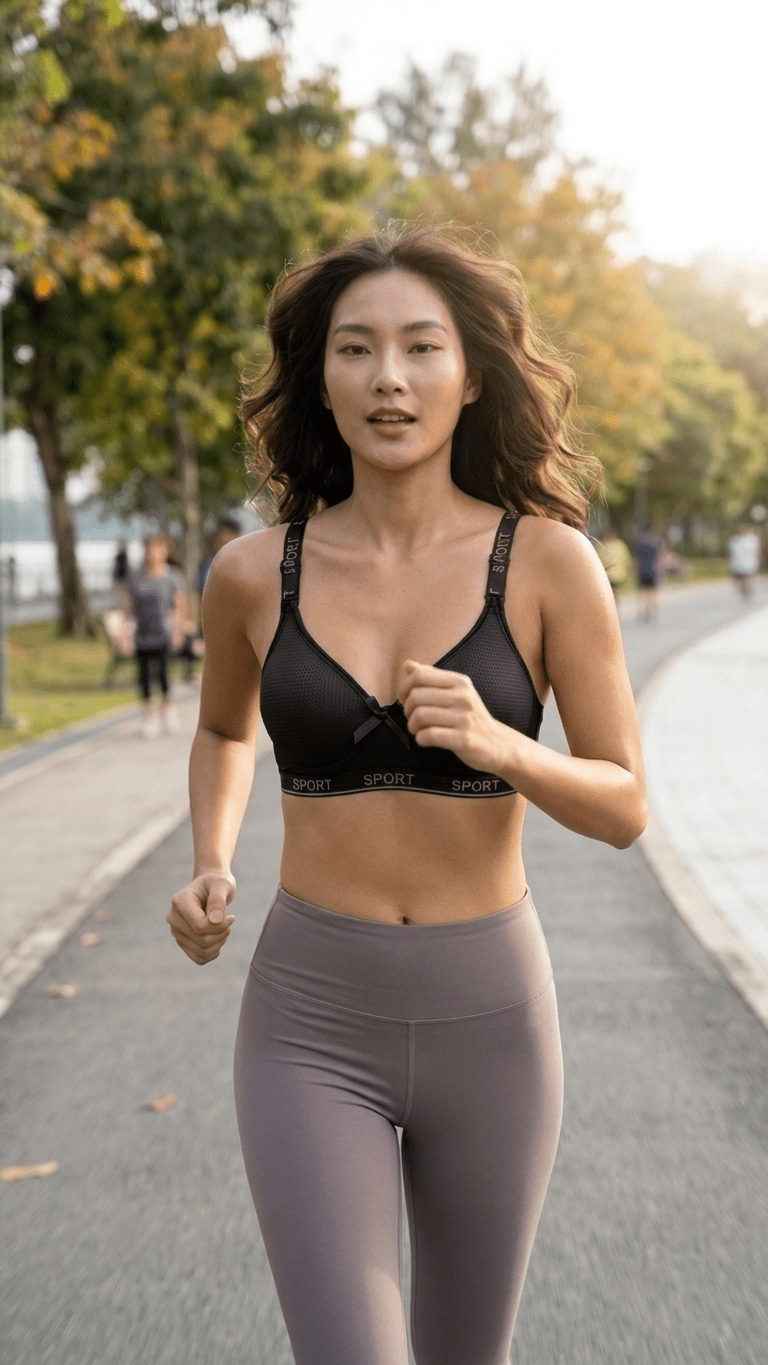 VELOURA ComfortFit Sports Bra – Black (36B/38B) - VELOURA