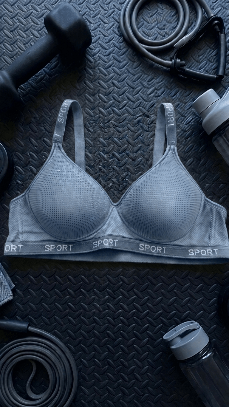 VELOURA ComfortFit Sports Bra – Light Blue (34B/36B) - VELOURA