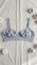VELOURA Cotton Full Coverage Bra – Light Grey (40B/42B) - VELOURA
