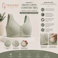 Veloura Front Open Bra – Lavore| Seamless Everyday Support & Ultra Soft Fit - VELOURA