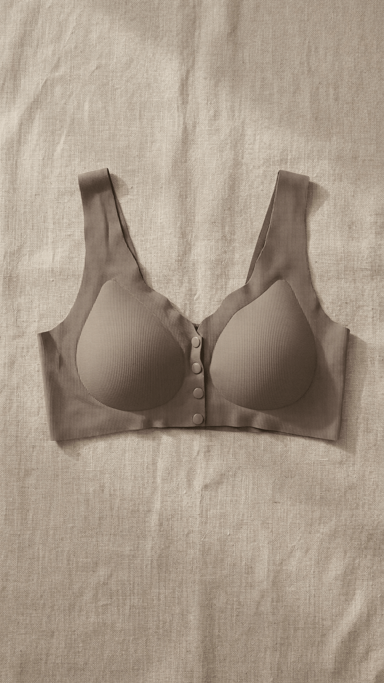 VELOURA Front Open Bra – mauve/dusty taupe-brown(38B/42B) - VELOURA