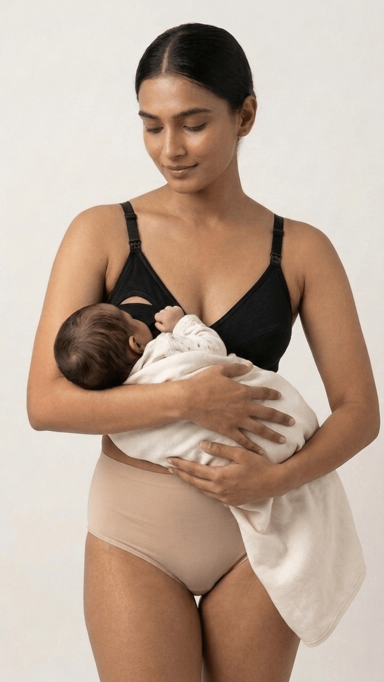VELOURA Maternity Nursing Bra – Black (40B) - VELOURA