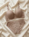 VELOURA Premium Lace Bra & Panty Set – Skin Beige (38B/42B) - VELOURA
