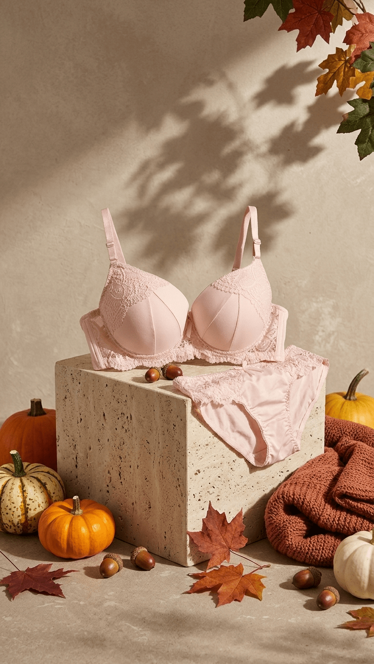 VELOURA Premium Lace Bra & Panty Set – Skin Beige (40C) - VELOURA