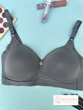 VELOURA Seamless Full Coverage Bra – Dark Grey (48D/50D) - VELOURA