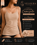 Veloura Women's Premium Cotton Camisole – Skin/Nude | Soft Stretch Spaghetti Strap Tank Top | Breathable Everyday Innerwear - VELOURA